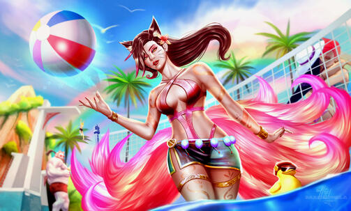 (my) Ahri Pool Party